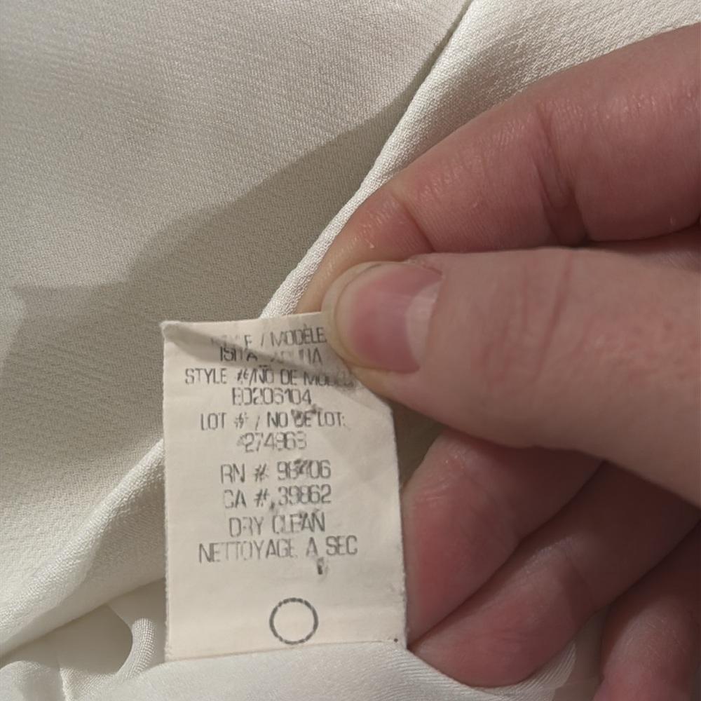 Theory Collarless open slim fit off white blazer size 6 - Picture 11 of 11